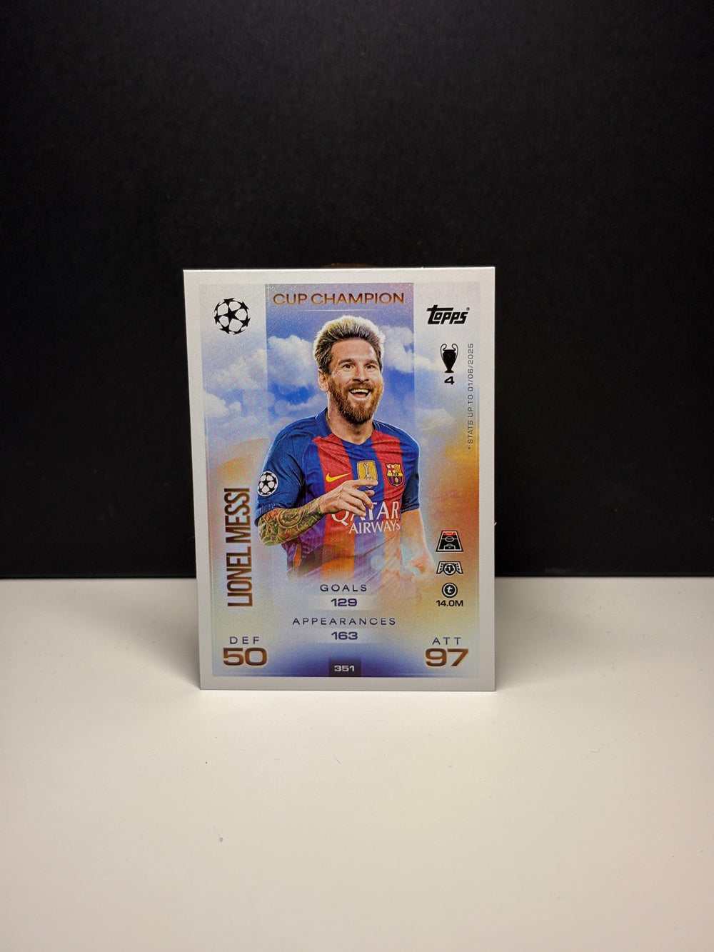 351 CUP CHAMPION  Lionel Messi