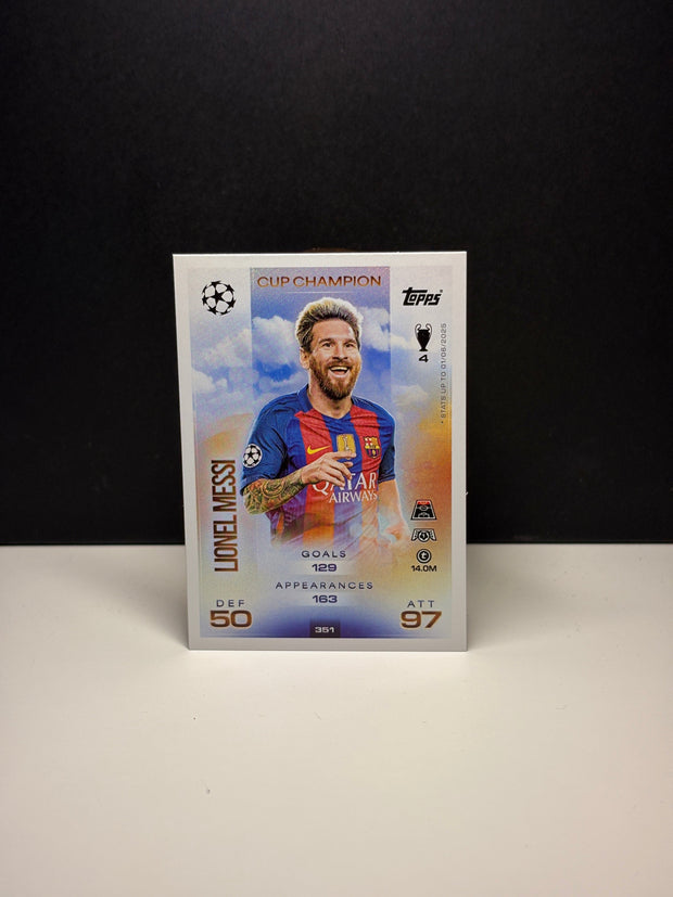 351 CUP CHAMPION  Lionel Messi