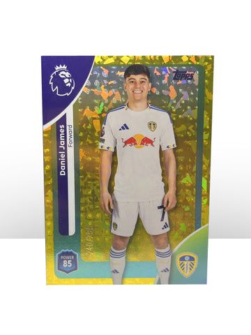 Daniel James Leeds United 240/290 Yellow Sparkle Topps Premier League 2026