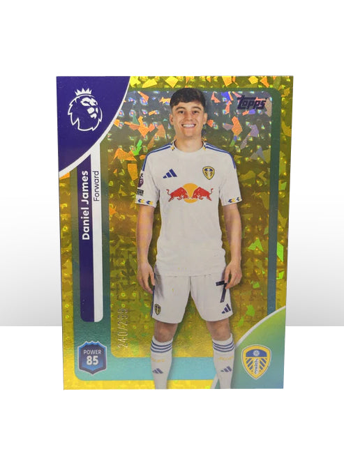 Daniel James Leeds United 240/290 Yellow Sparkle Topps Premier League 2026